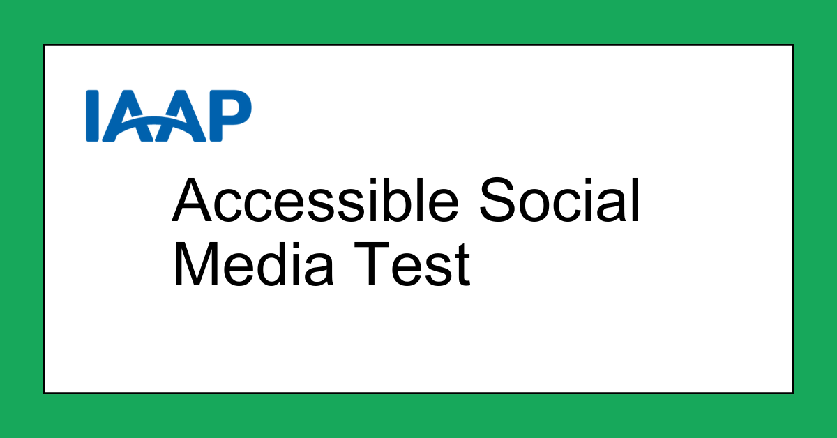 Accessible Social Media Test - English SocMedQuiz